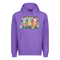 Purple Easter Day gnomes Premium Hoodie - NancyCooperArtShop