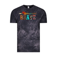 Cloud Black brave and aztec wood sunflower with arrow Vintage Tee - Artiststas