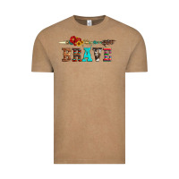 Vintage Coffee brave and aztec wood sunflower with arrow Vintage Tee - Artiststas