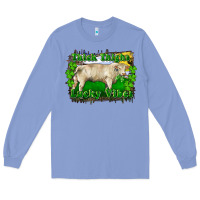 Colony Blue thick thighs lucky vibes charolais bull Long Sleeve Tee - RanaPortraitStore