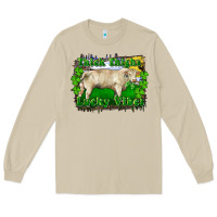 Mushroom thick thighs lucky vibes charolais bull Long Sleeve Tee - RanaPortraitStore