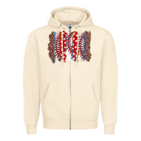 Sandshell baseball brushstroke Zipper Hoodie - Zillion Design Studio