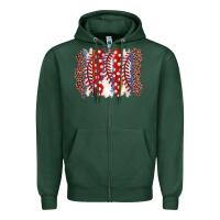 Sports Green baseball brushstroke Zipper Hoodie - Zillion Design Studio