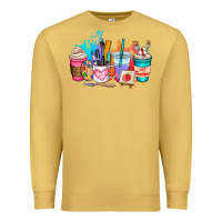 Antique Gold art teacher coffee cup Premium Sweatshirt - AdoDesignShop