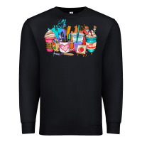 Black art teacher coffee cup Premium Sweatshirt - AdoDesignShop