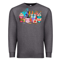 Charcoal Heather art teacher coffee cup Premium Sweatshirt - AdoDesignShop