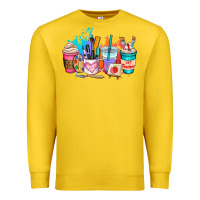 Lemon art teacher coffee cup Premium Sweatshirt - AdoDesignShop