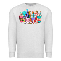 Oatmeal Heather art teacher coffee cup Premium Sweatshirt - AdoDesignShop