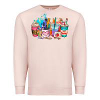 Pale Pink art teacher coffee cup Premium Sweatshirt - AdoDesignShop