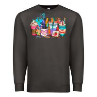 Smoke art teacher coffee cup Premium Sweatshirt - AdoDesignShop