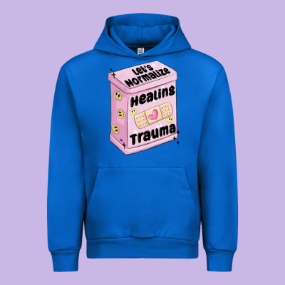 Let's Normalize Healing Trauma Urban Hoodie Designed By Maliassmallbusiness