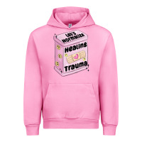 Fuchsia Pink let's normalize healing trauma Urban Hoodie - MaliasSmallBusiness