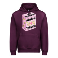 Mauve Wine let's normalize healing trauma Urban Hoodie - MaliasSmallBusiness