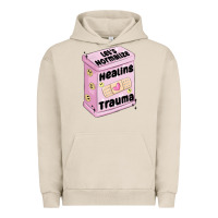 Pigment French Oak let's normalize healing trauma Urban Hoodie - MaliasSmallBusiness