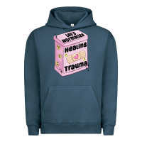 Pigment Midnight Navy let's normalize healing trauma Urban Hoodie - MaliasSmallBusiness