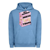 Pigment Pebble Blue let's normalize healing trauma Urban Hoodie - MaliasSmallBusiness