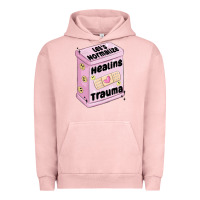 Pigment Salmon let's normalize healing trauma Urban Hoodie - MaliasSmallBusiness