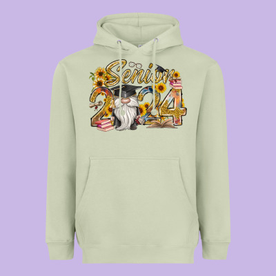 Senior 2024 Heavyweight Hoodie Designed By Racoondesign