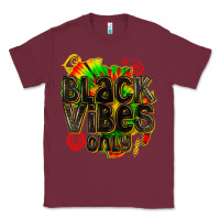 Burgundy black vibes only Classic Tee - texasbilliewilder