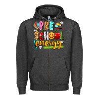 Charcoal Heather pre school energy Zipper Hoodie - texasbilliewilder