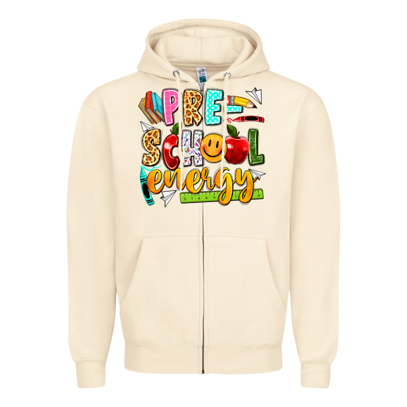 Pre School Energy Zipper Hoodie by texasbilliewilder | Teevron