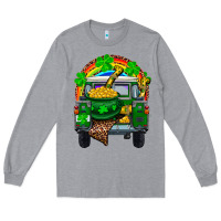 Heather Grey st patricks day truck with pot of gold horseshoe a Long Sleeve Tee - RanaPortraitStore