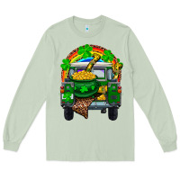 Matcha st patricks day truck with pot of gold horseshoe a Long Sleeve Tee - RanaPortraitStore
