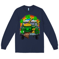 Navy st patricks day truck with pot of gold horseshoe a Long Sleeve Tee - RanaPortraitStore