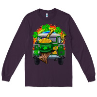Plum st patricks day truck with pot of gold horseshoe a Long Sleeve Tee - RanaPortraitStore