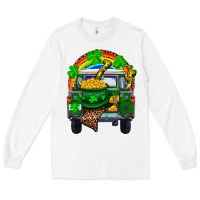 White st patricks day truck with pot of gold horseshoe a Long Sleeve Tee - RanaPortraitStore