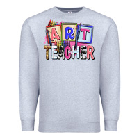 Heather Grey art teacher Premium Sweatshirt - AdoDesignShop