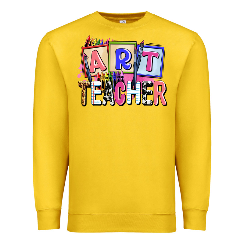 Art Teacher Premium Sweatshirt by AdoDesignShop | Teevron