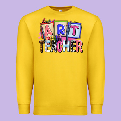 Art Teacher Premium Sweatshirt Designed By Adodesignshop