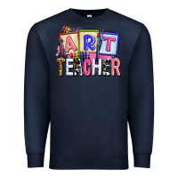 Navy art teacher Premium Sweatshirt - AdoDesignShop