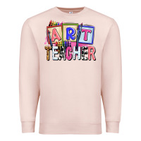 Pale Pink art teacher Premium Sweatshirt - AdoDesignShop