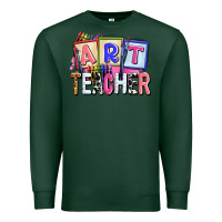 Sports Green art teacher Premium Sweatshirt - AdoDesignShop
