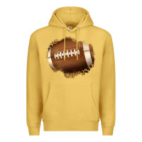 Antique Gold leopard american football patch Premium Hoodie - Jasminsmagicworld
