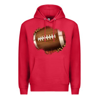 Cardinal leopard american football patch Premium Hoodie - Jasminsmagicworld