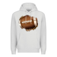 Dove Grey leopard american football patch Premium Hoodie - Jasminsmagicworld