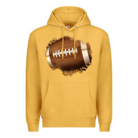 Mustard leopard american football patch Premium Hoodie - Jasminsmagicworld
