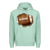 Seafoam leopard american football patch Premium Hoodie - Jasminsmagicworld