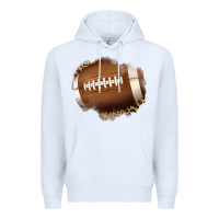 White leopard american football patch Premium Hoodie - Jasminsmagicworld