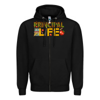 Black principal life Zipper Hoodie - texasbilliewilder