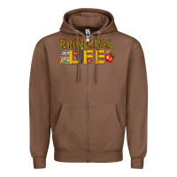 Chestnut principal life Zipper Hoodie - texasbilliewilder