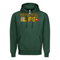 Sports Green principal life Zipper Hoodie - texasbilliewilder
