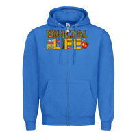 True Royal principal life Zipper Hoodie - texasbilliewilder