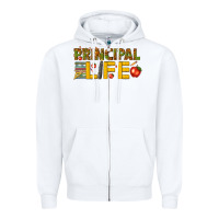 White principal life Zipper Hoodie - texasbilliewilder