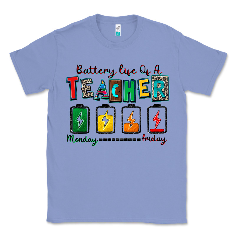 Battery Life Of A Teacher Classic Tee by Zillion Design Studio | Teevron