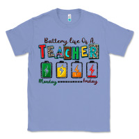 Colony Blue battery life of a teacher Classic Tee - Zillion Design Studio