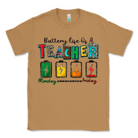 Toasted Coconut battery life of a teacher Classic Tee - Zillion Design Studio